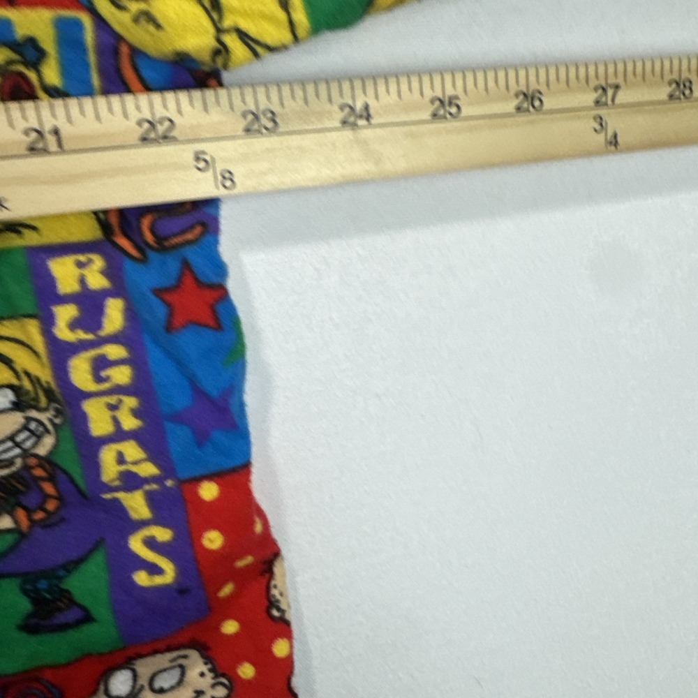 VTG Rugrats Lounge Pajama Pants Sz Medium Set drawstring's See Measurements - Picture 4 of 10